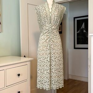 Molly New York Fitted Seafoam Midi dress size M